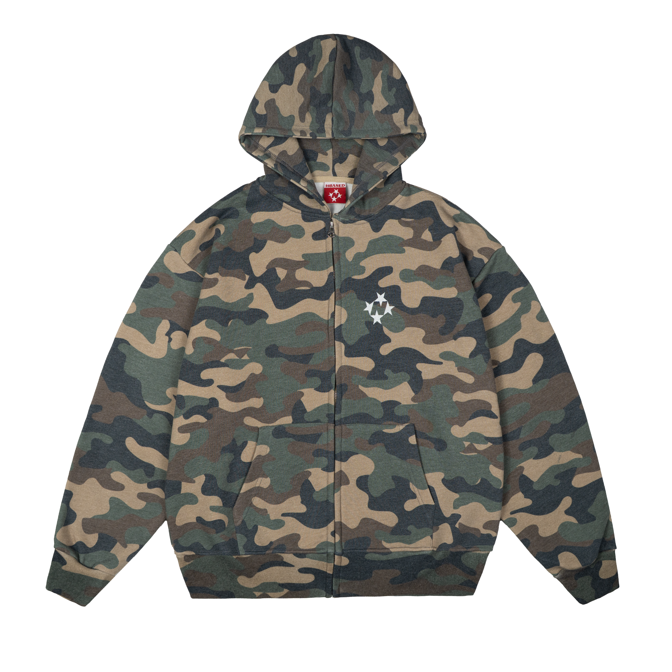 Logo Zip Hoodie [Camo] – 99Based
