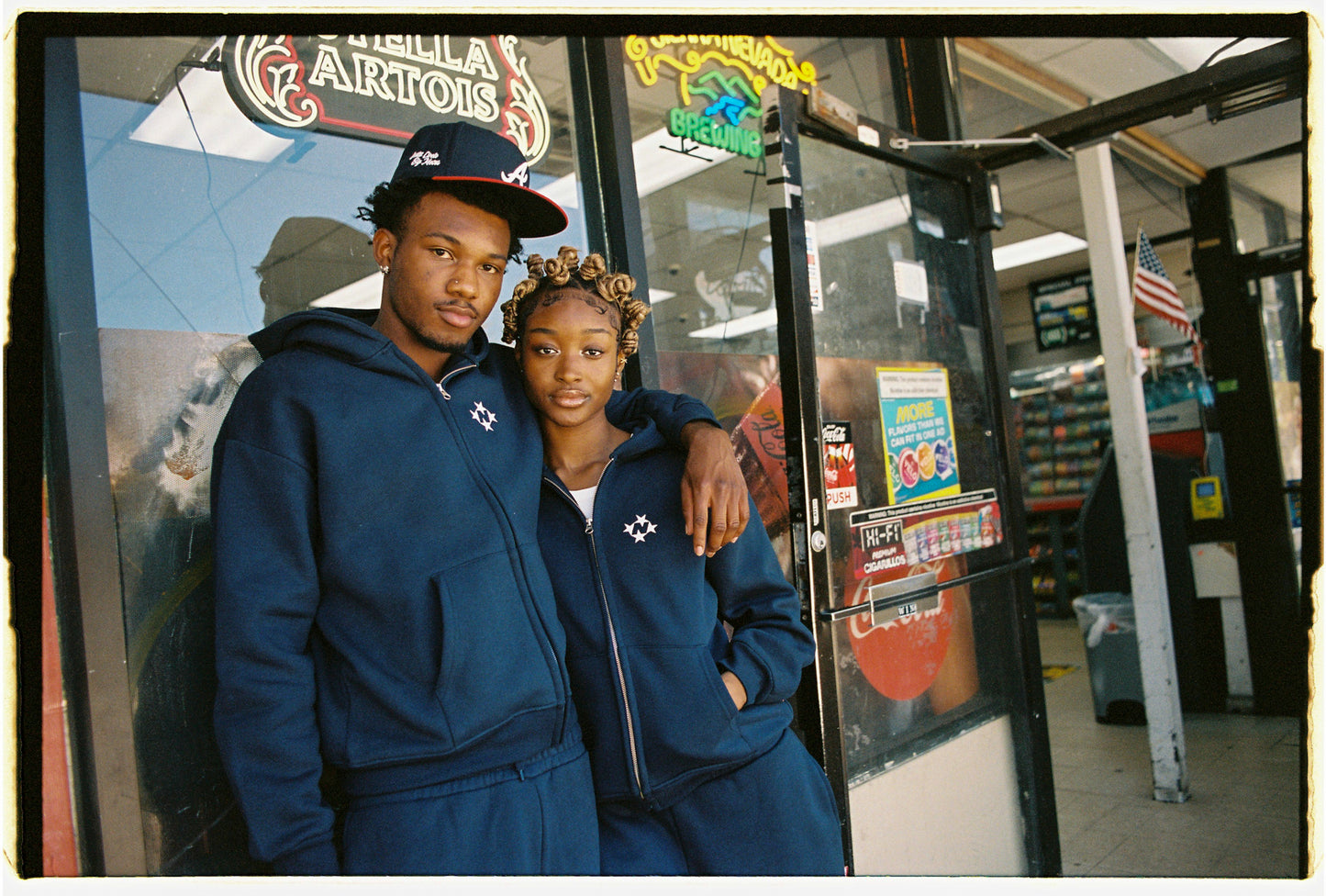 Logo Zip Hoodie [Navy]