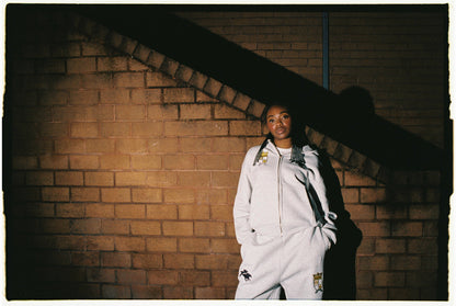 Royal Zip Hoodie [Grey Melange]