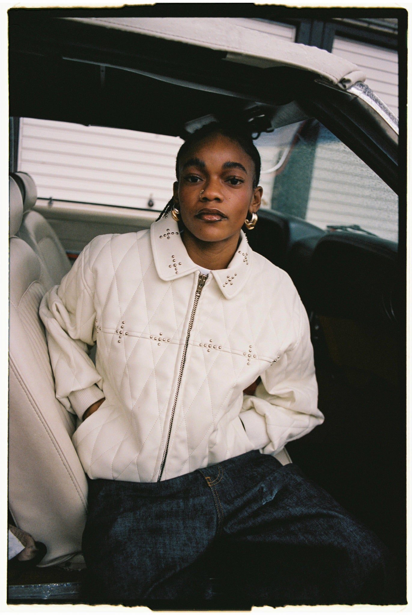 Eclipse Leather Jacket [Creme]