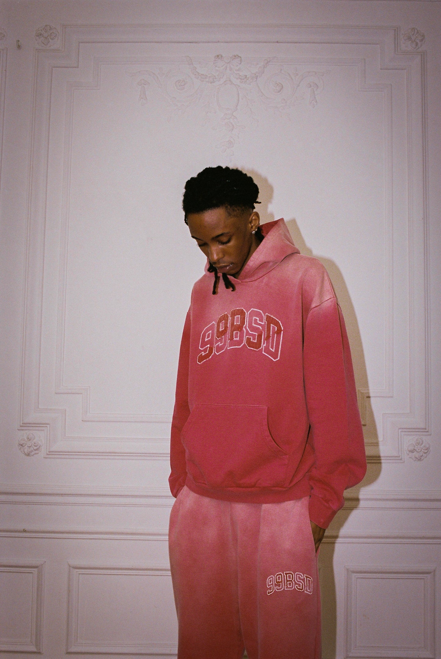 Deconstructed Hoodie [Faded Red]