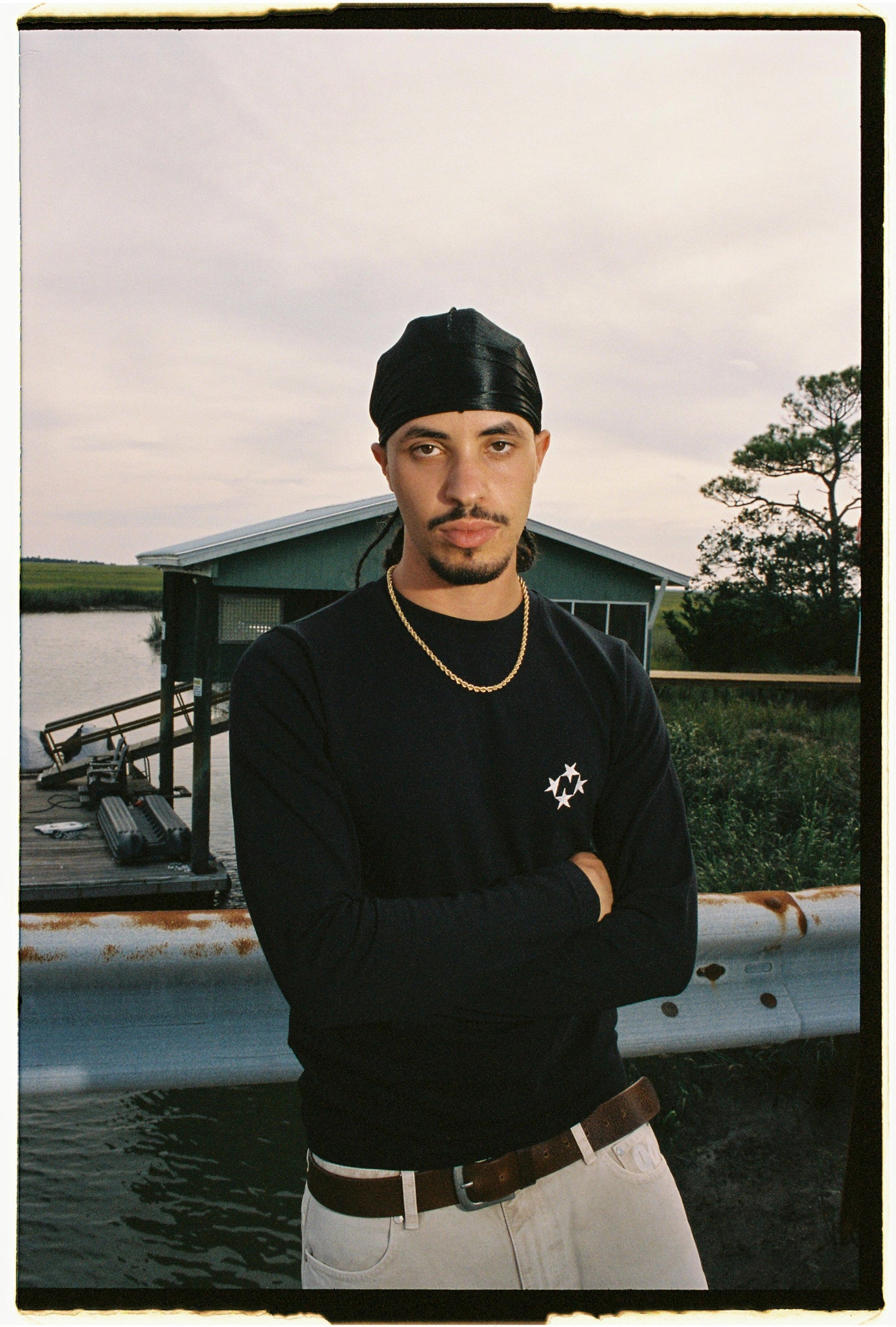 Slim Logo Longsleeve [Black]