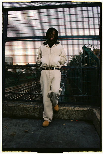 Work Canvas Jacket [Washed Beige]