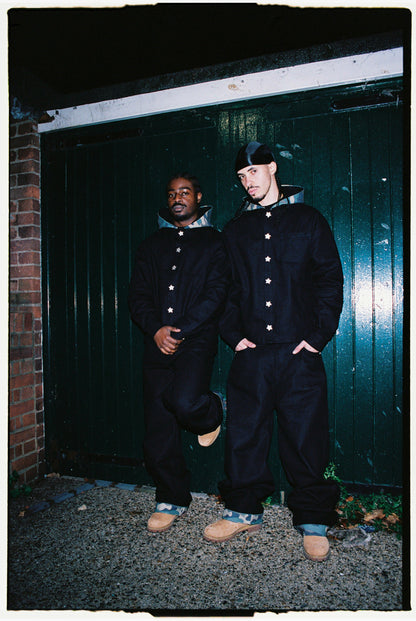 Hooded Jacket [Black/Camo]