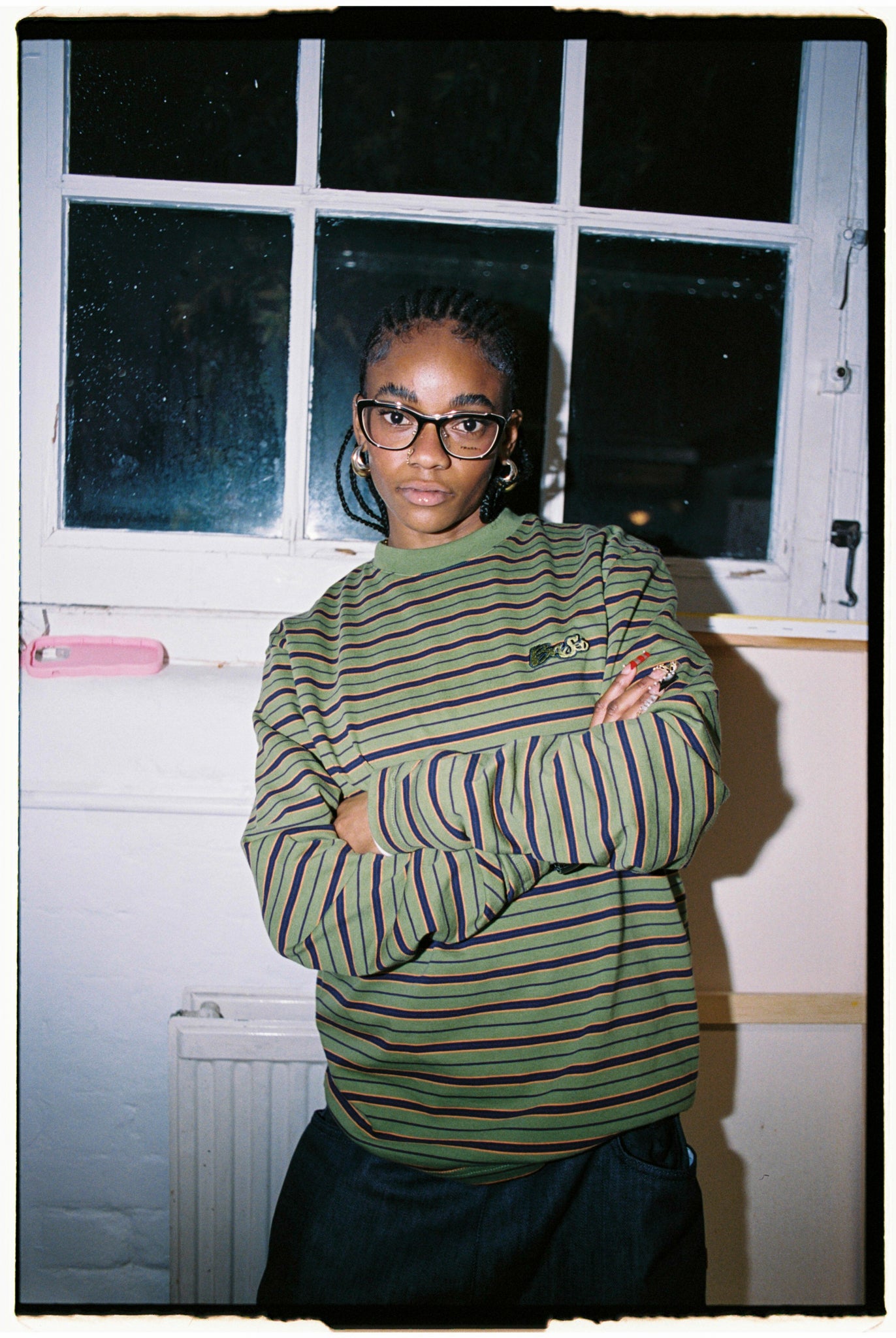 Striped Combat Longsleeve [Green/Plum]