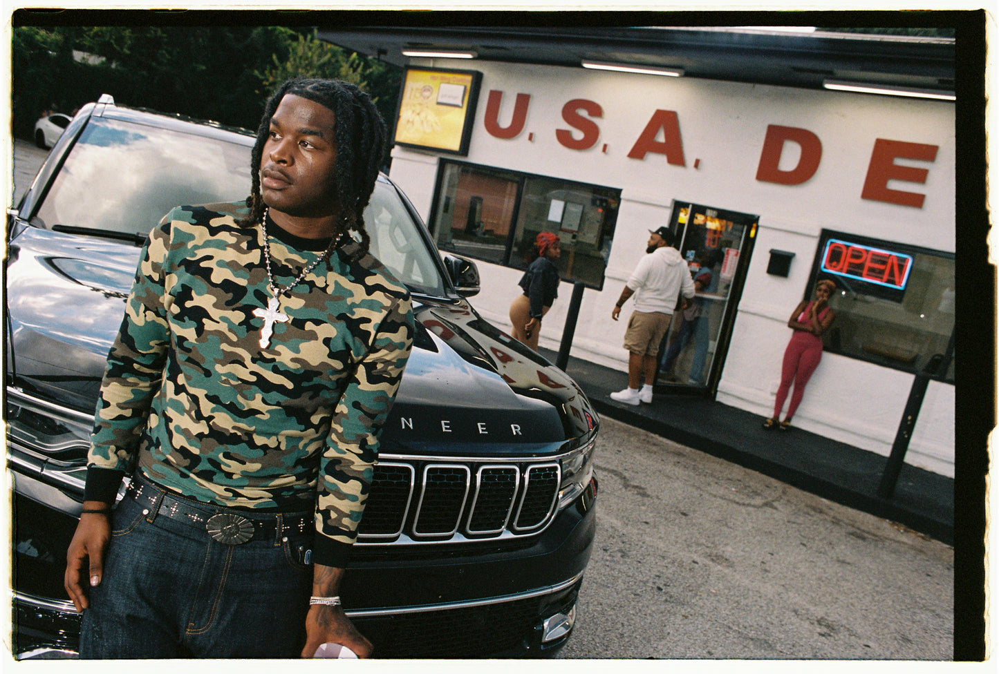 Daily Slim Waffle Longsleeve [Camo]