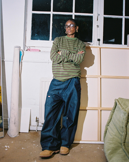 Striped Combat Longsleeve [Green/Plum]