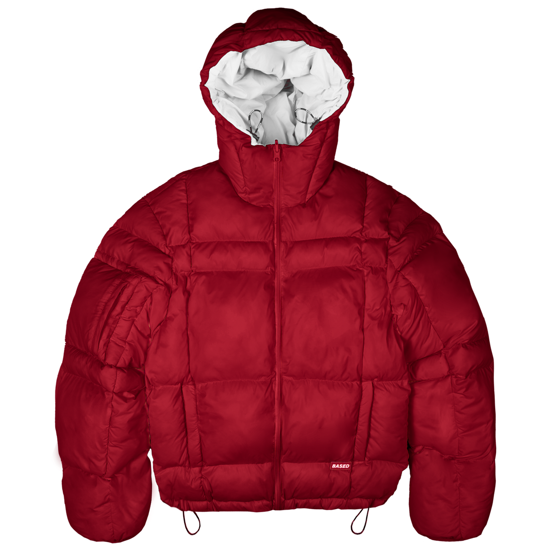 Reverse Puffer Jacket V1 [Red/White]