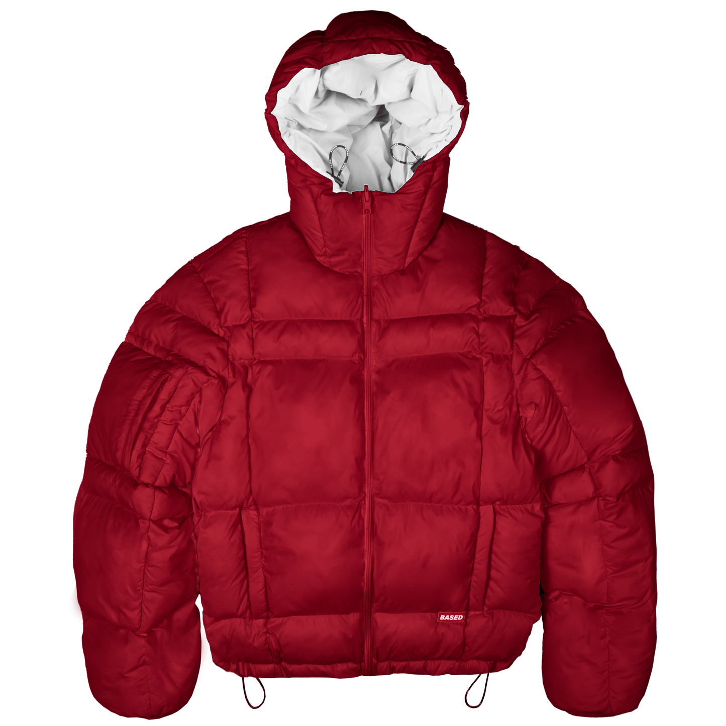 Reverse Puffer Jacket [Red/White]