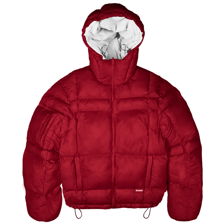Reverse Puffer Jacket V1 [Red/White]