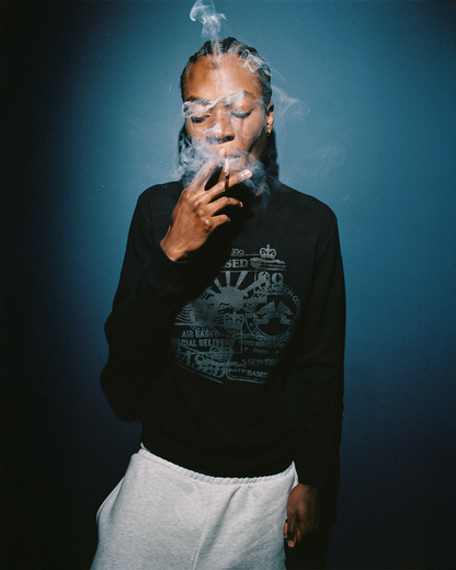 Stamps Slim Waffle Longsleeve [Black]