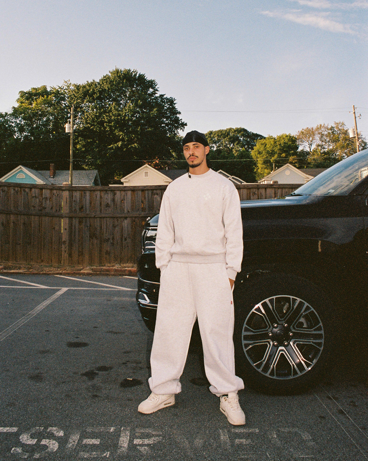 Logo Cuff Sweatpants [Grey Melange]