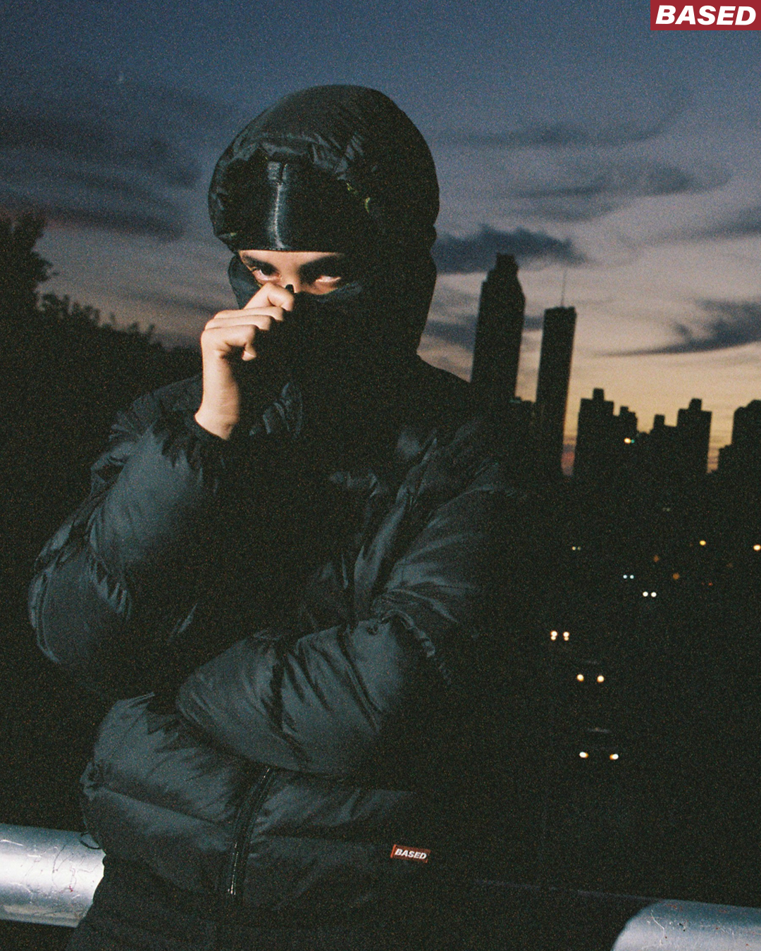 Reverse Puffer Jacket [Black/Olive]
