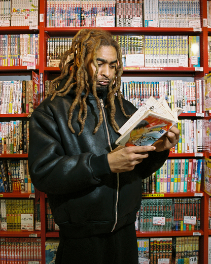 Daily Leather Shearling Jacket [Black]