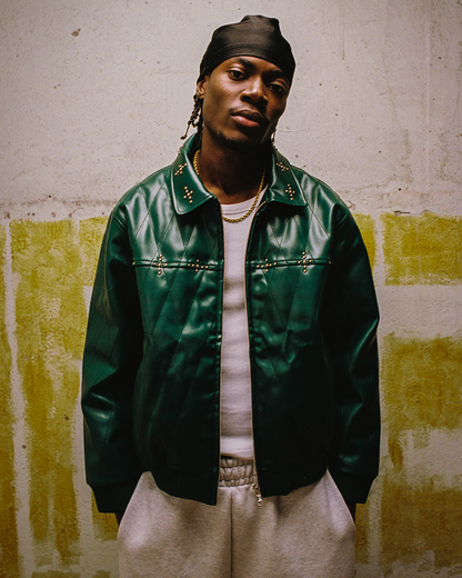 Eclipse Leather Jacket [Forest Green]