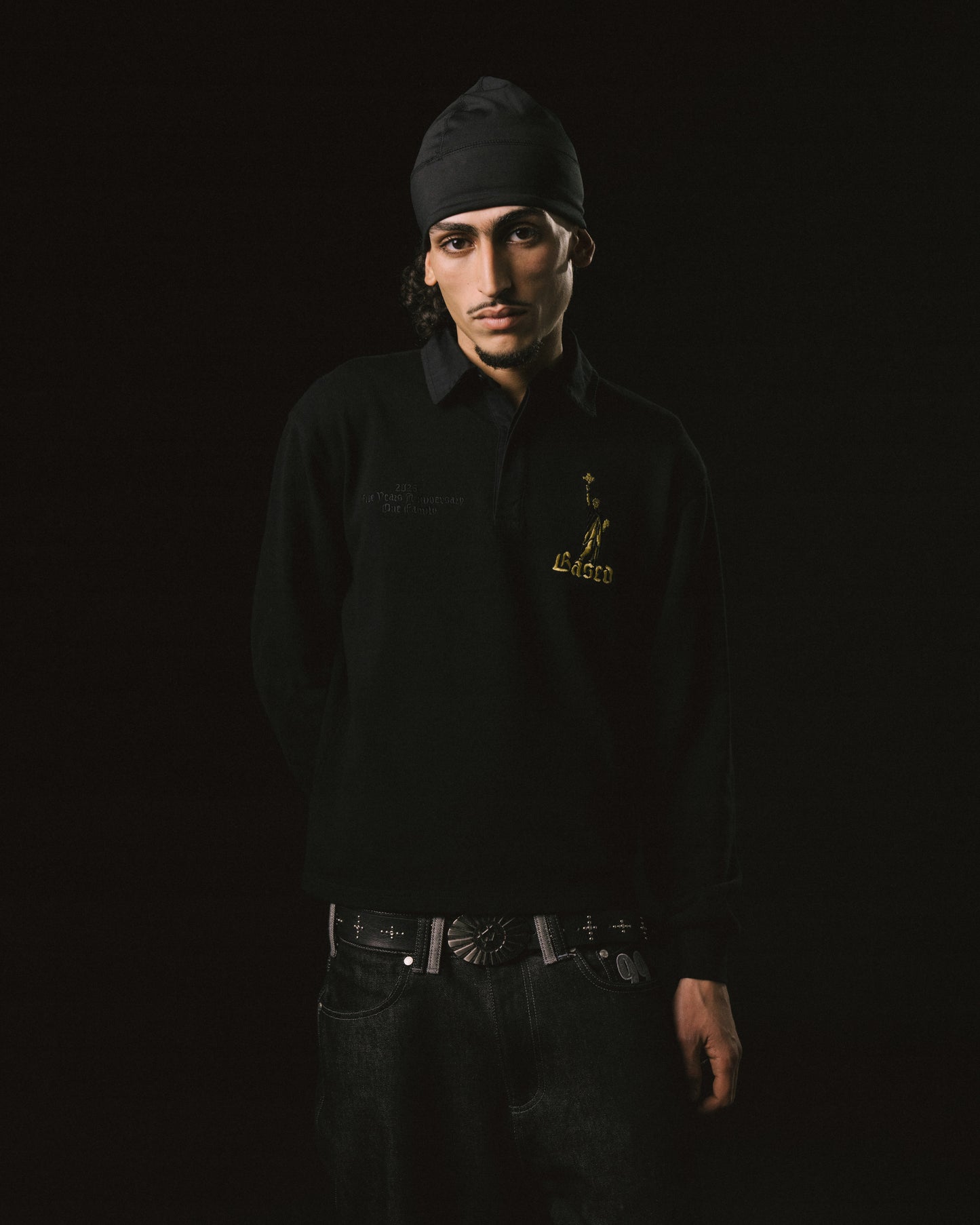 Freedom Rugby Polo Knit [Black]