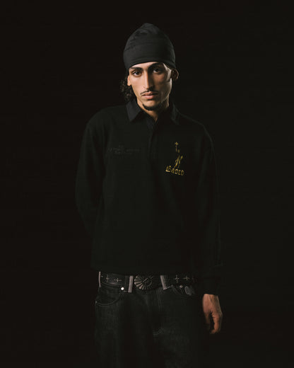 Freedom Rugby Polo Knit [Black]
