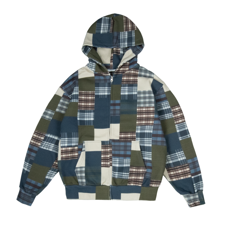 Patchwork Zip Hoodie