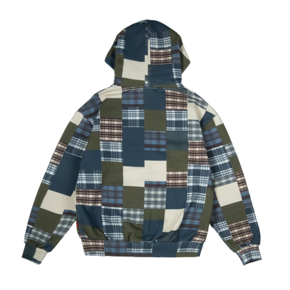 Patchwork Zip Hoodie