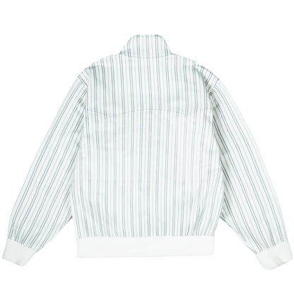 Striped Harrington Jacket [Creme]