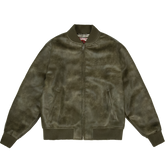 0099 Leather Bomber Jacket [Khaki]
