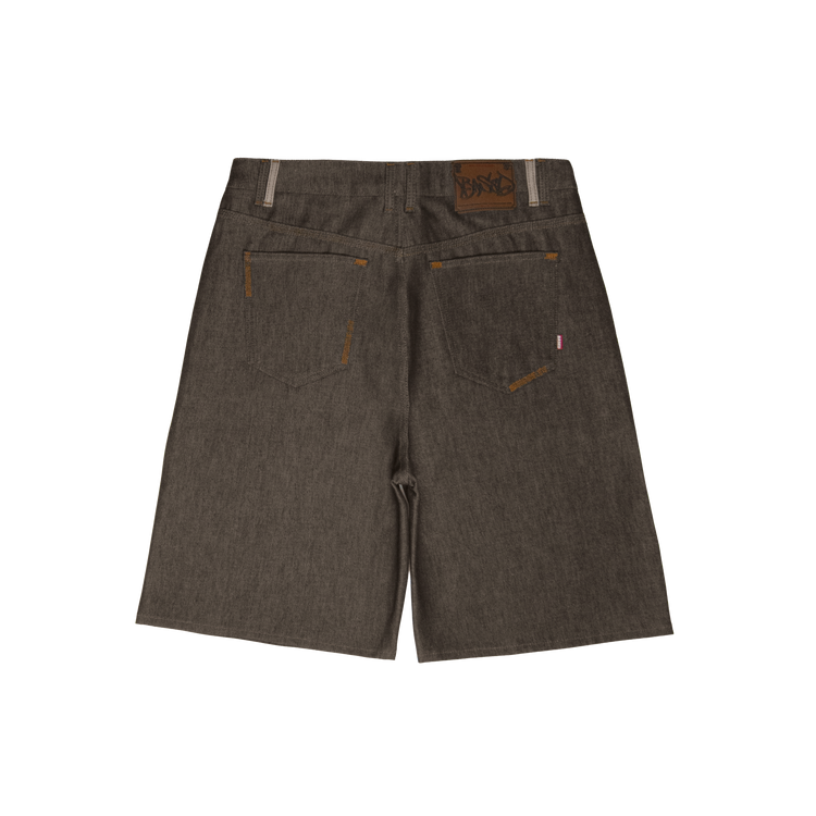 One Family Selvedge Denim Shorts [Raw Brown]