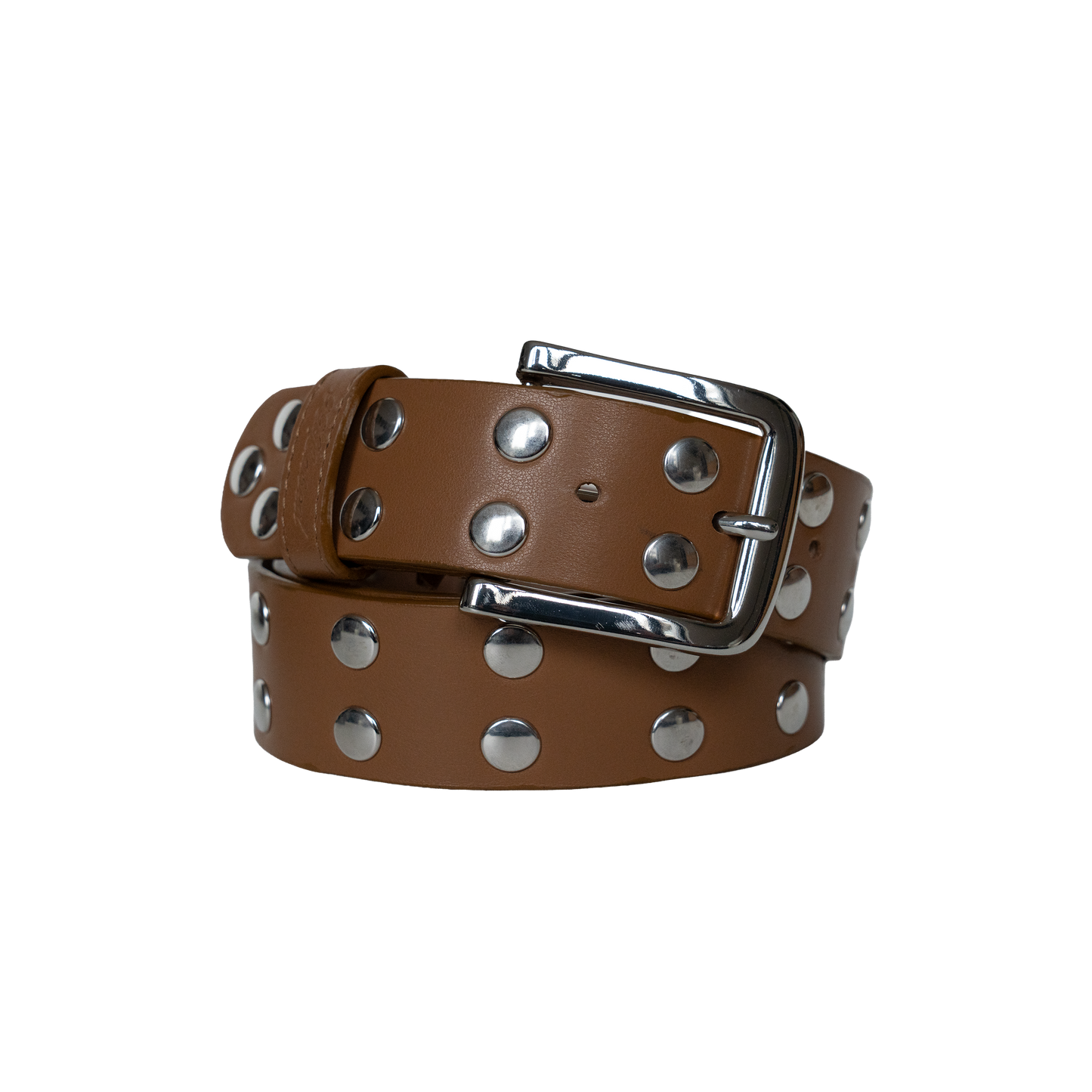 Rivet Belt [Brown]