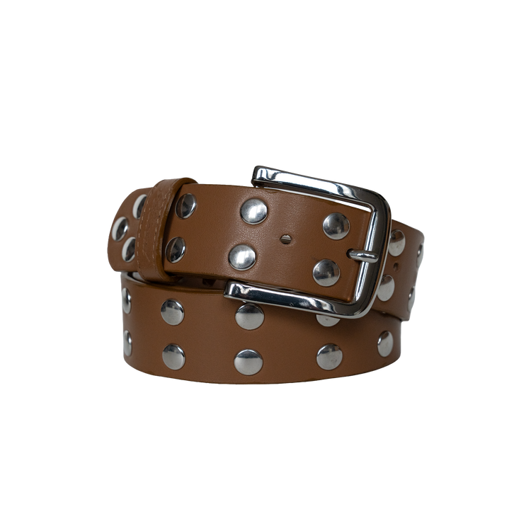 Rivet Belt [Brown]