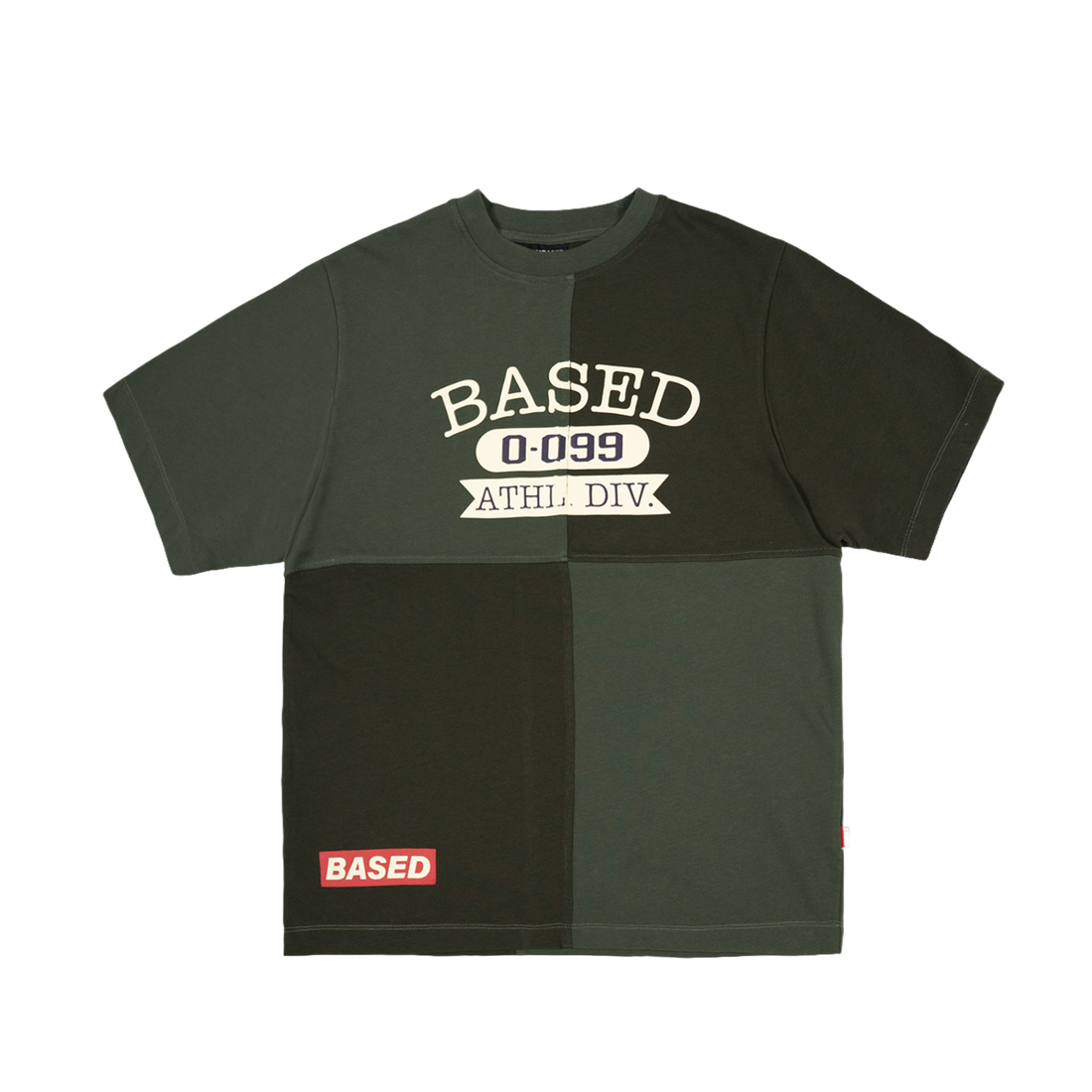 ATHL Colourblock Slim T-Shirt [Olive]
