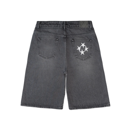 Shining Stars Denim Shorts [Washed Grey]