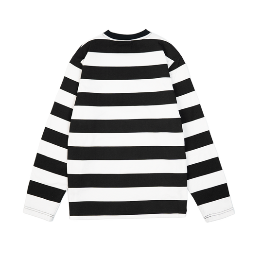 Striped Business Only Longsleeve [Black/White]