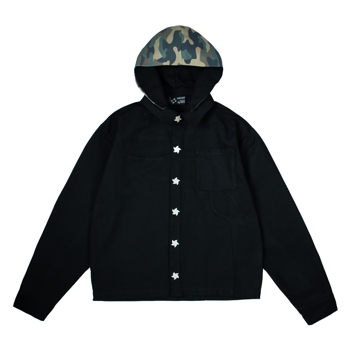 Hooded Jacket [Black/Camo]