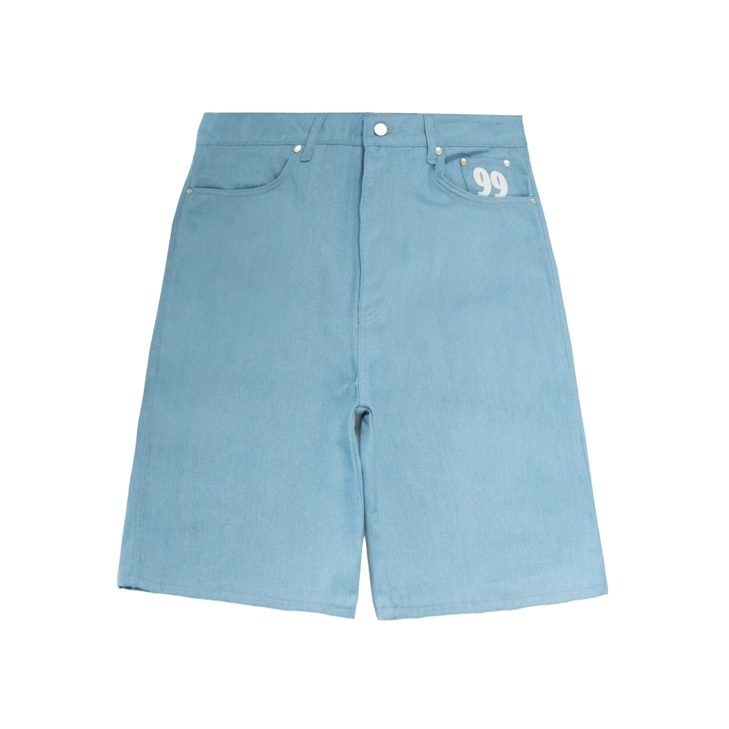 Shining Stars Denim Shorts [Raw Light Blue]