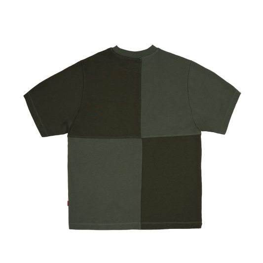 ATHL Colourblock Slim T-Shirt [Olive]
