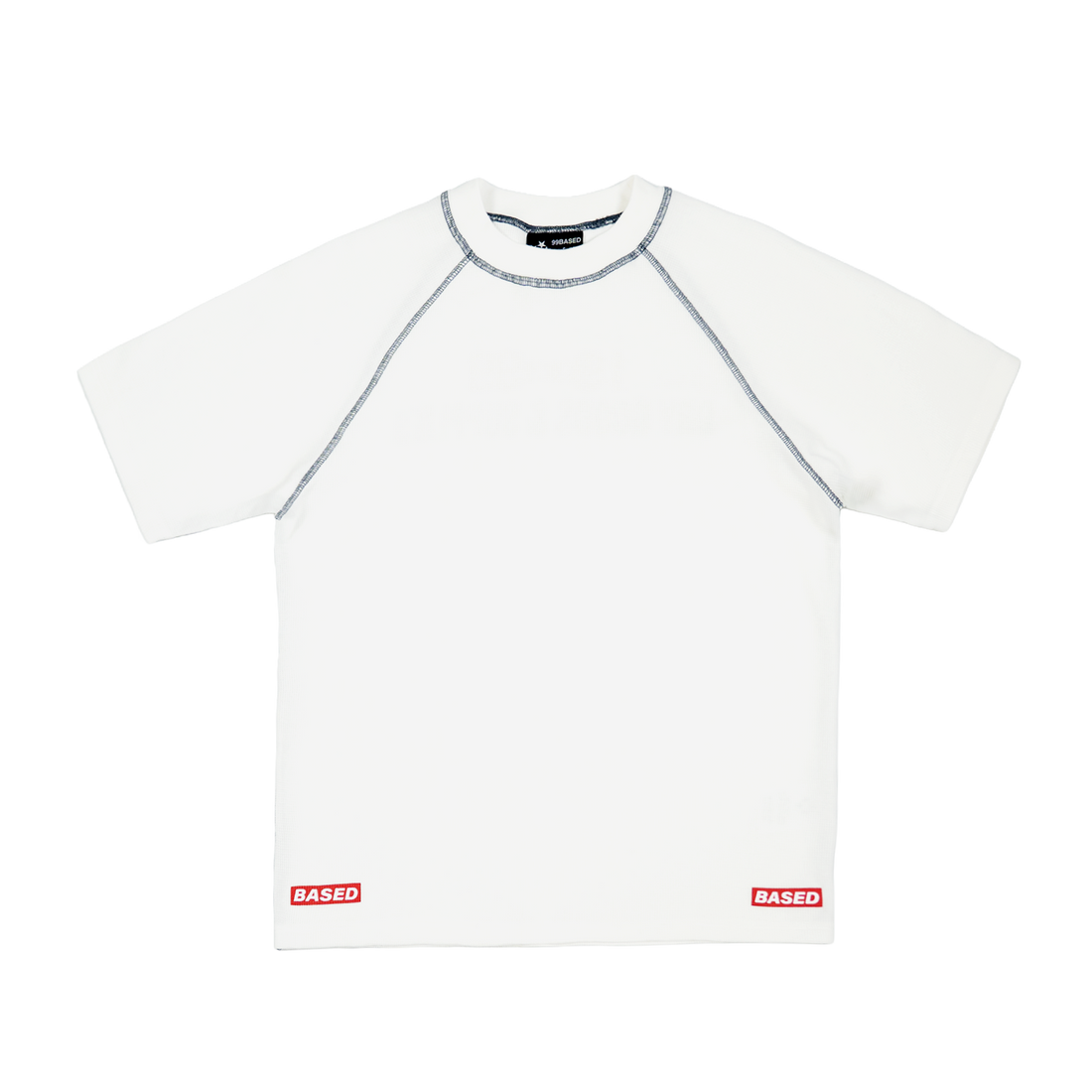 Supplies Slim Waffle Raglan T-Shirt [White]