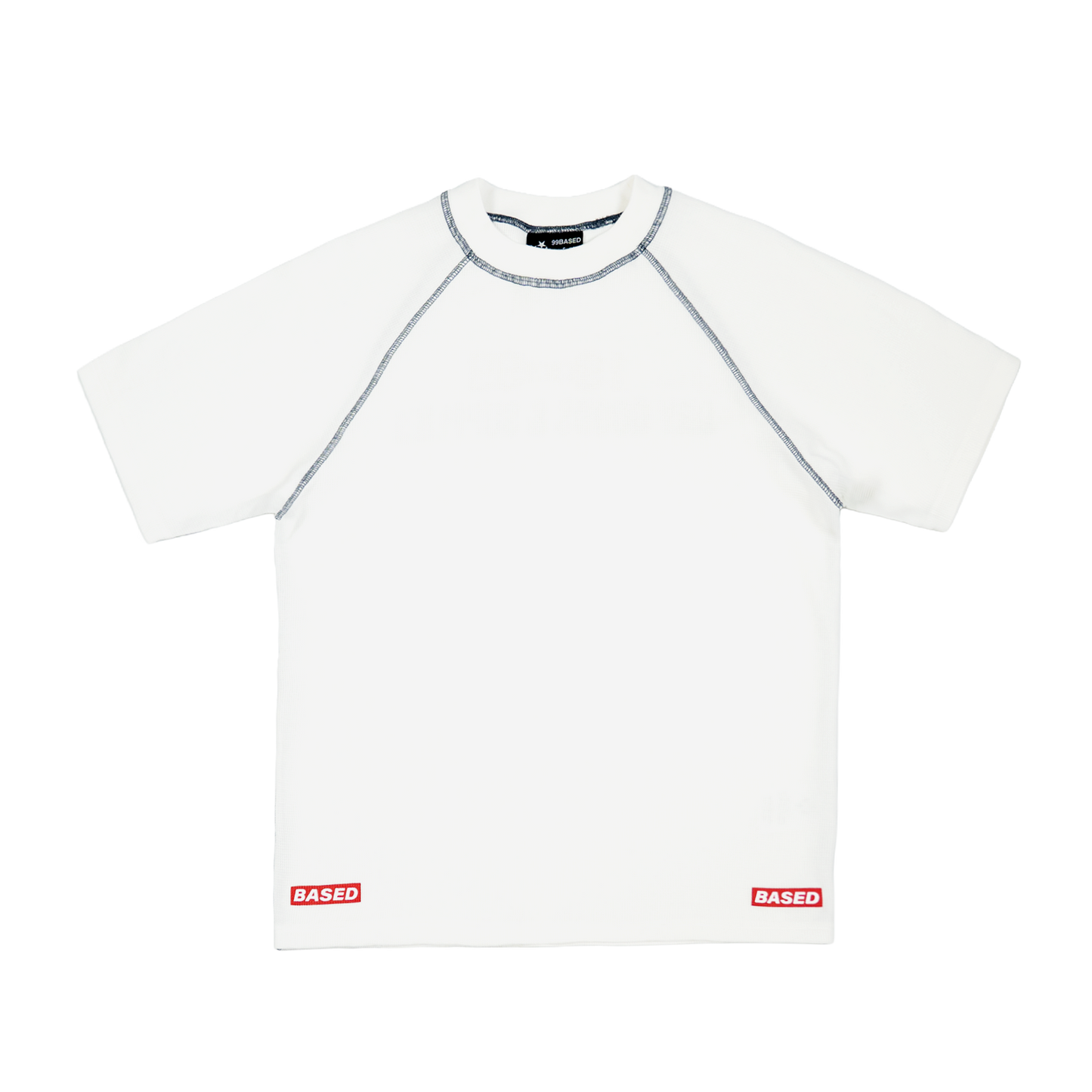 Supplies Slim Waffle Raglan T-Shirt [White]