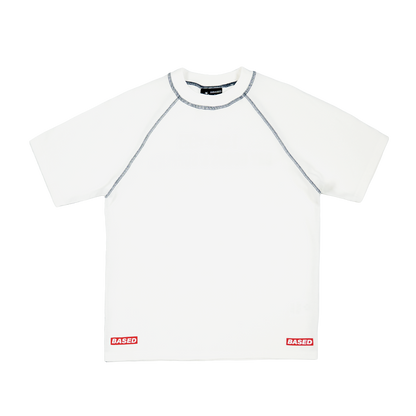 Supplies Slim Waffle Raglan T-Shirt [White]