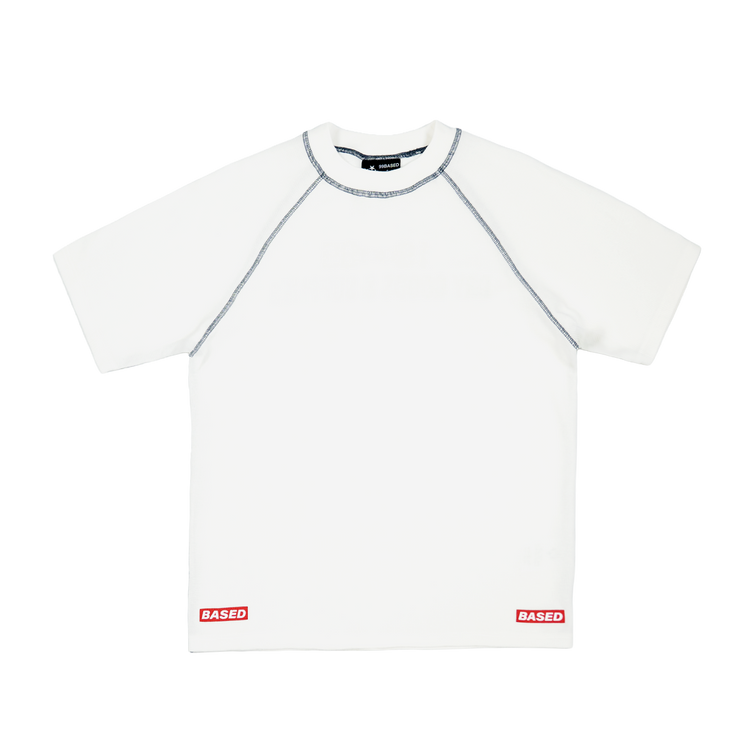 Supplies Slim Waffle Raglan T-Shirt [White]