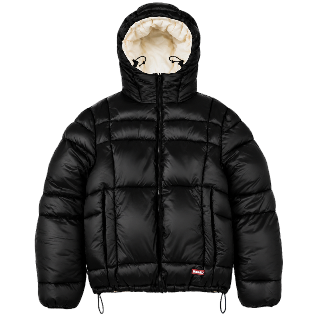 Reverse Puffer Jacket V2 [Black/Creme]