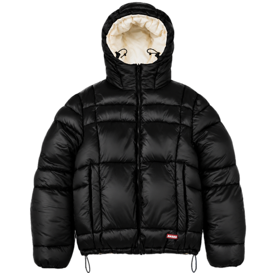 Reverse Puffer Jacket V2 [Black/Creme]