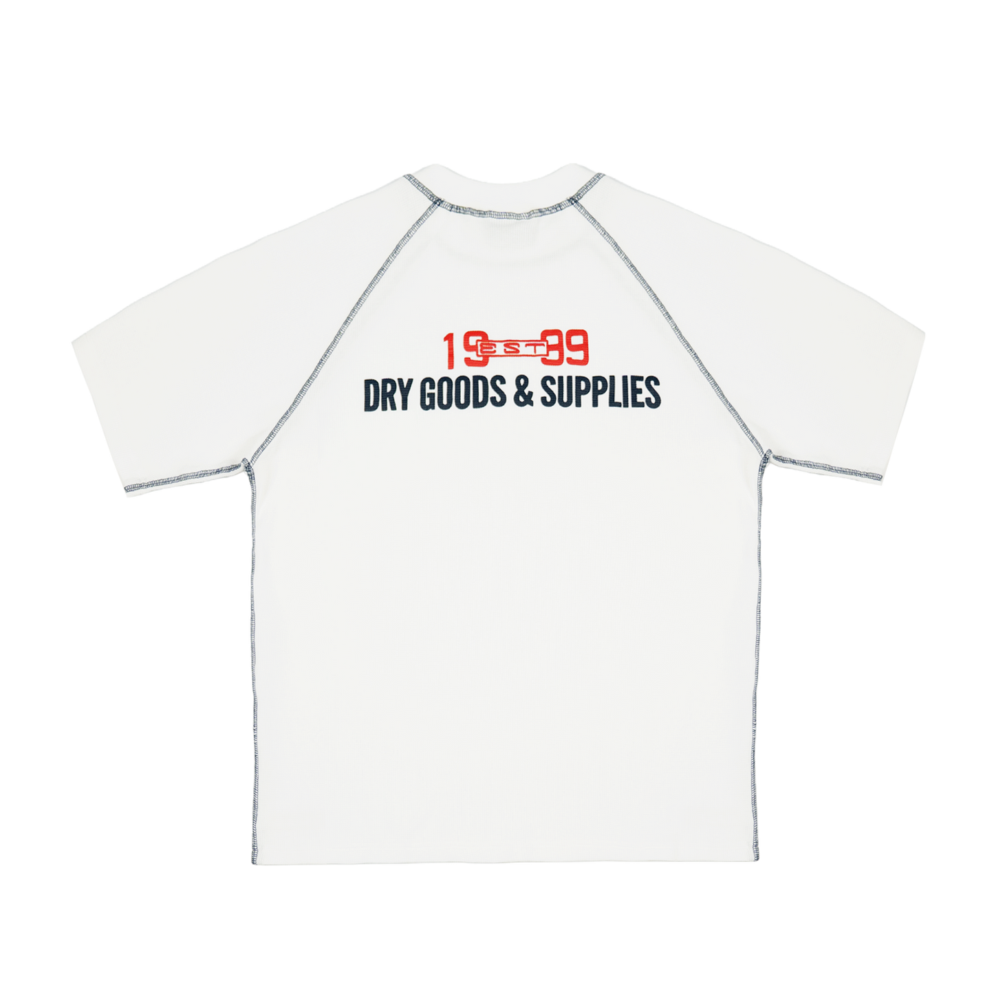 Supplies Slim Waffle Raglan T-Shirt [White]