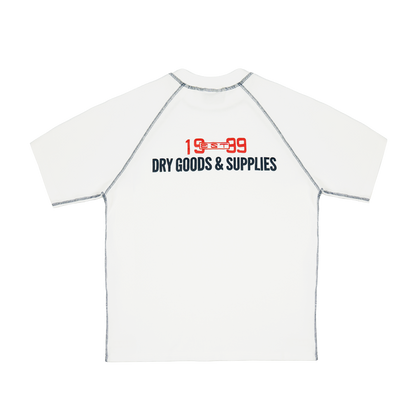 Supplies Slim Waffle Raglan T-Shirt [White]