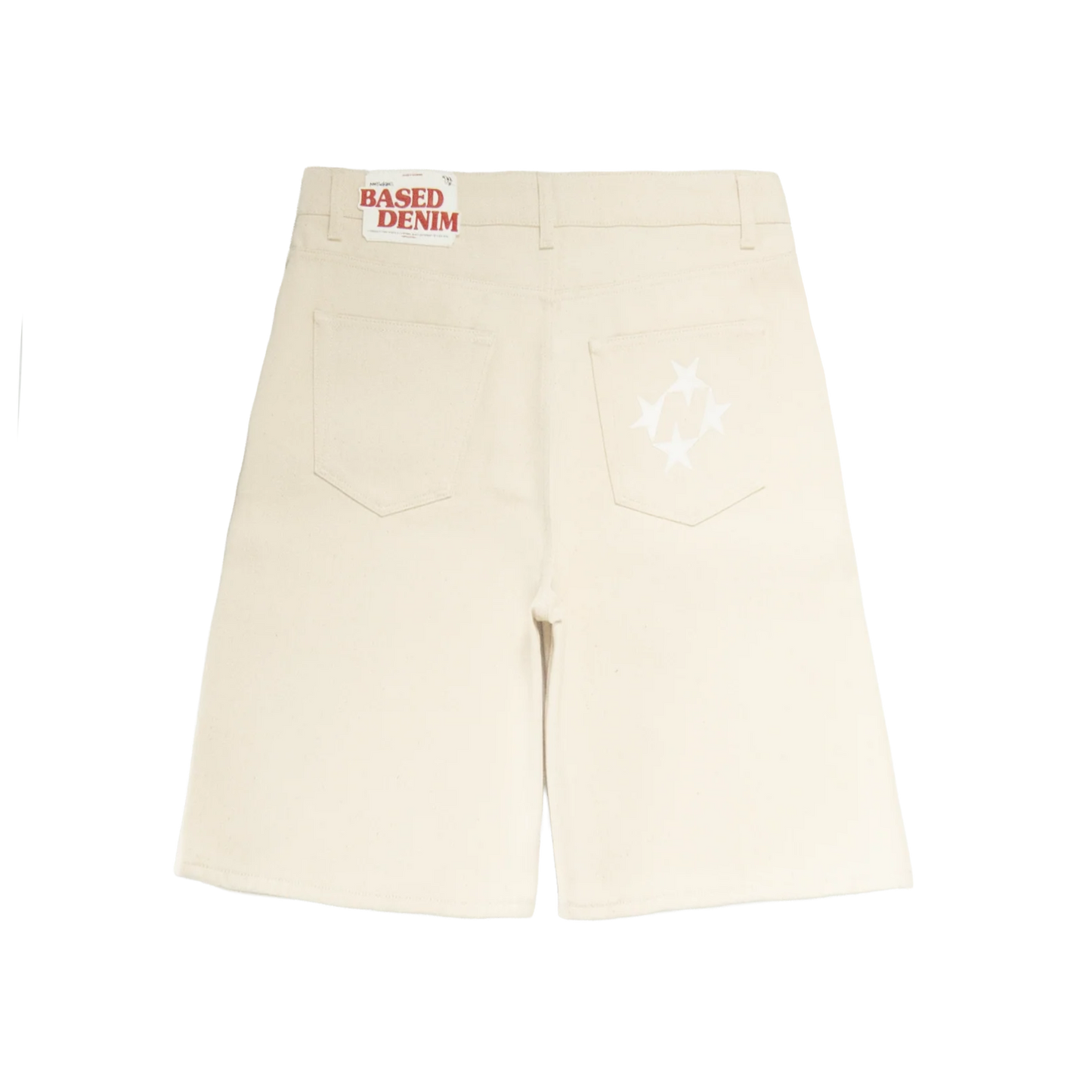 Shining Stars Denim Shorts [Raw Beige]