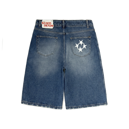 Shining Stars Denim Shorts [Indigo]
