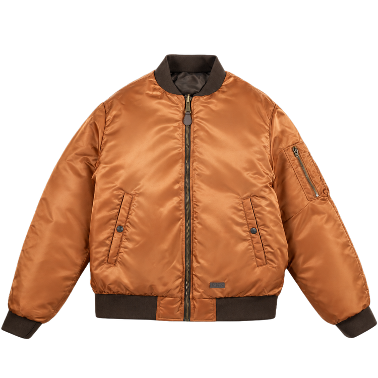 Reverse Bomber Jacket [Brown/Orange]