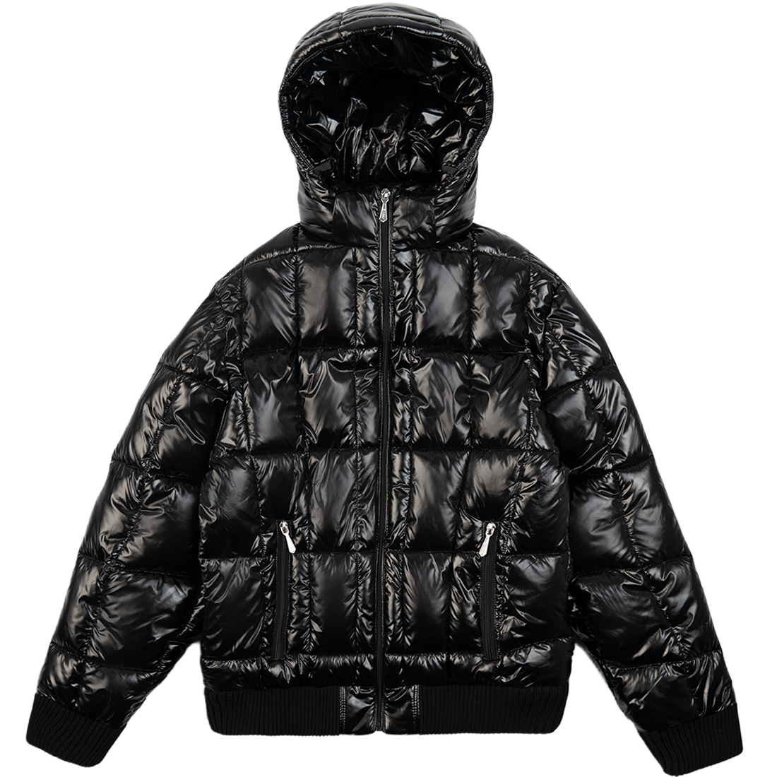 Quilted Slim Puffer Jacket [Black]
