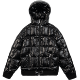 Quilted Slim Puffer Jacket [Black]