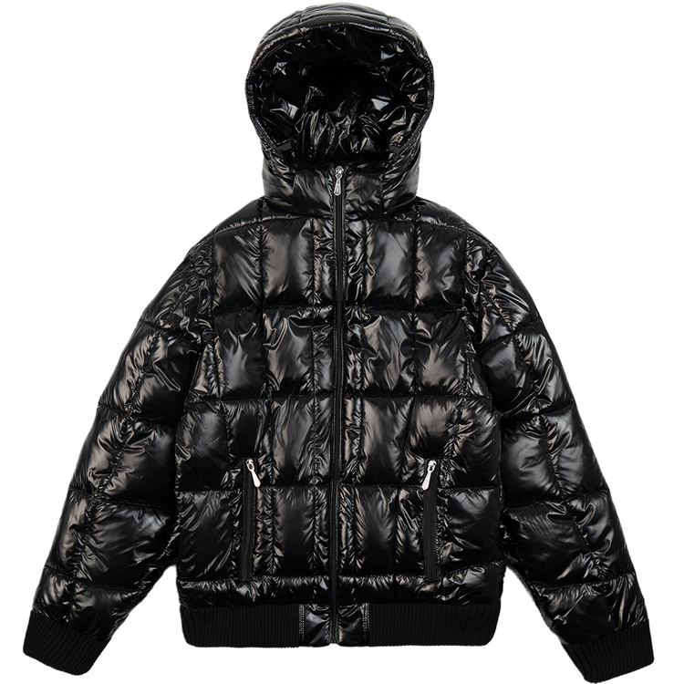 Quilted Slim Puffer Jacket [Black]