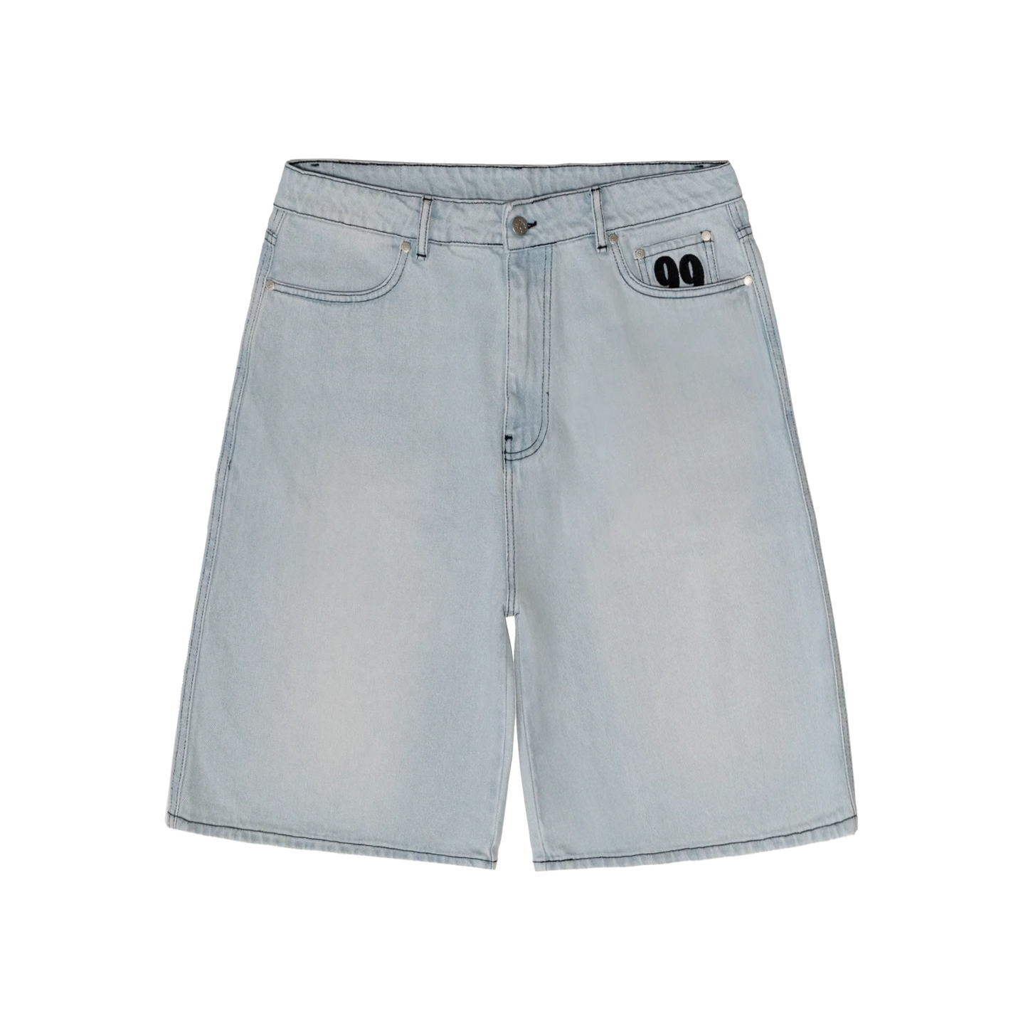 Shining Stars Denim Shorts [Light Blue]