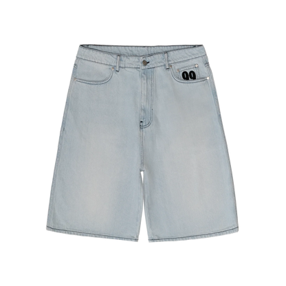Shining Stars Denim Shorts [Light Blue]